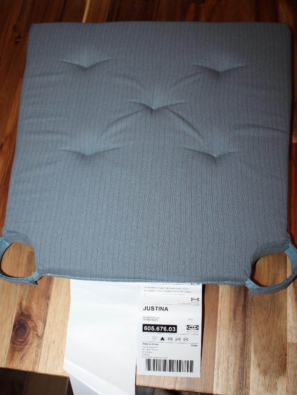 IKEA Justina gray-blue cushions